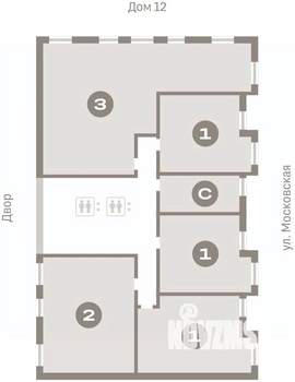 1-к квартира, вторичка, 57м2, 4/16 этаж