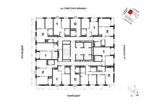 2-к квартира, вторичка, 55м2, 25/30 этаж
