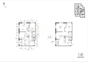 2-к квартира, вторичка, 73м2, 4/26 этаж