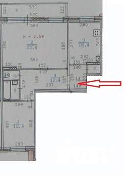 2-к квартира, вторичка, 63м2, 7/10 этаж