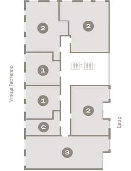 2-к квартира, вторичка, 84м2, 6/16 этаж