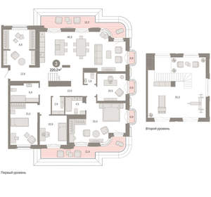 3-к квартира, вторичка, 220м2, 9/24 этаж