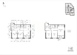 2-к квартира, вторичка, 66м2, 8/26 этаж