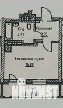 Студия квартира, вторичка, 28м2, 9/25 этаж