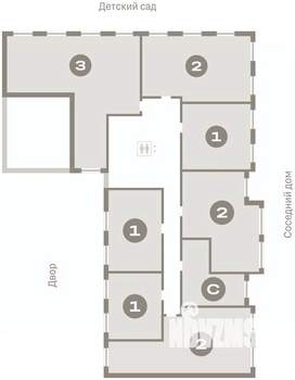 3-к квартира, вторичка, 104м2, 3/8 этаж