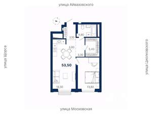 1-к квартира, вторичка, 54м2, 27/29 этаж