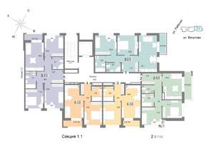 3-к квартира, строящийся дом, 81м2, 2/25 этаж