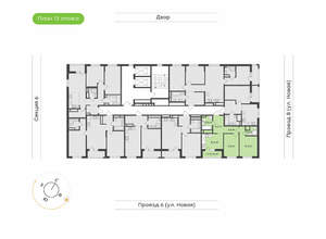 2-к квартира, вторичка, 53м2, 13/17 этаж