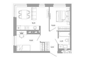 2-к квартира, вторичка, 48м2, 5/24 этаж