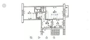 2-к квартира, вторичка, 51м2, 4/5 этаж