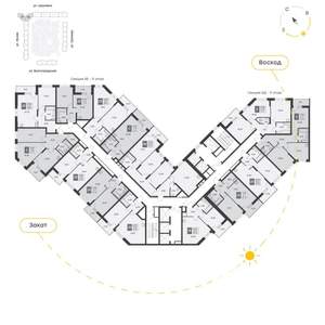 2-к квартира, вторичка, 60м2, 10/25 этаж
