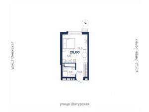 Студия квартира, вторичка, 29м2, 22/22 этаж
