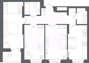 3-к квартира, вторичка, 73м2, 14/15 этаж