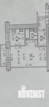 1-к квартира, вторичка, 32м2, 4/5 этаж