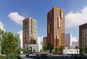 2-к квартира, строящийся дом, 77м2, 26/30 этаж