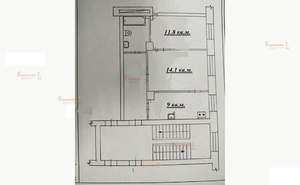 2-к квартира, вторичка, 48м2, 3/3 этаж