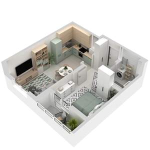 1-к квартира, вторичка, 40м2, 3/17 этаж