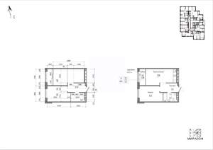 1-к квартира, вторичка, 44м2, 12/26 этаж