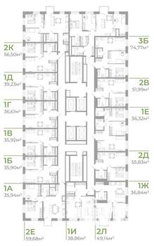 1-к квартира, вторичка, 39м2, 18/31 этаж