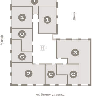 1-к квартира, вторичка, 40м2, 4/25 этаж