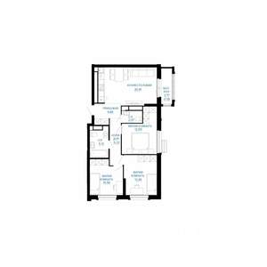 3-к квартира, строящийся дом, 75м2, 11/30 этаж