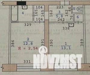 2-к квартира, вторичка, 37м2, 1/5 этаж
