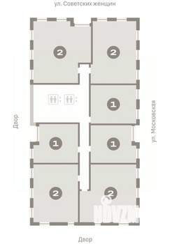 1-к квартира, вторичка, 51м2, 14/17 этаж