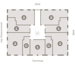 Студия квартира, вторичка, 26м2, 4/8 этаж