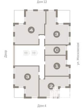 1-к квартира, вторичка, 48м2, 15/16 этаж