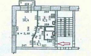 1-к квартира, вторичка, 32м2, 4/5 этаж