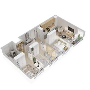 3-к квартира, вторичка, 69м2, 8/26 этаж
