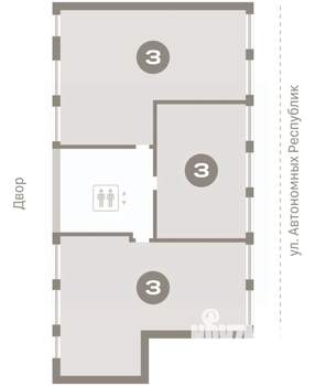3-к квартира, вторичка, 191м2, 7/7 этаж