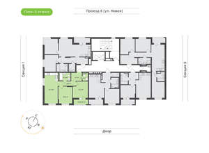 2-к квартира, вторичка, 64м2, 3/17 этаж