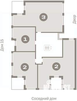 2-к квартира, вторичка, 91м2, 8/16 этаж