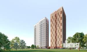 1-к квартира, строящийся дом, 45м2, 23/26 этаж