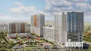 2-к квартира, строящийся дом, 55м2, 2/22 этаж