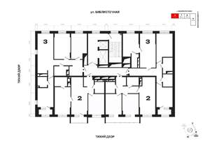 2-к квартира, вторичка, 64м2, 6/25 этаж