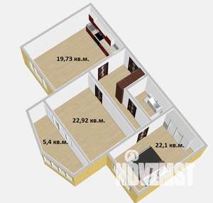 2-к квартира, вторичка, 80м2, 9/10 этаж