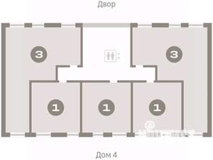 1-к квартира, вторичка, 48м2, 4/8 этаж