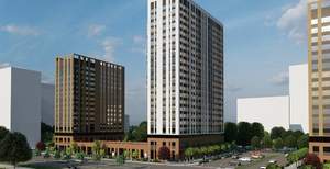 3-к квартира, строящийся дом, 76м2, 21/23 этаж