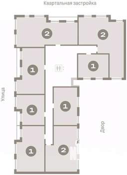 1-к квартира, вторичка, 55м2, 6/7 этаж