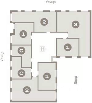 2-к квартира, вторичка, 70м2, 3/7 этаж