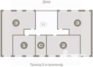 3-к квартира, вторичка, 81м2, 2/9 этаж
