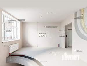 2-к квартира, вторичка, 58м2, 16/33 этаж