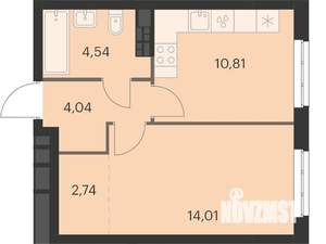 1-к квартира, вторичка, 36м2, 9/12 этаж