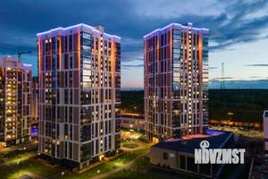 1-к квартира, строящийся дом, 45м2, 2/31 этаж
