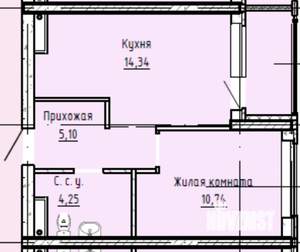1-к квартира, вторичка, 36м2, 13/31 этаж