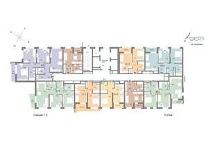 2-к квартира, строящийся дом, 65м2, 5/25 этаж