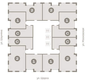 1-к квартира, вторичка, 49м2, 8/24 этаж