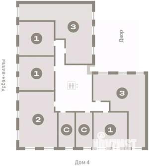 3-к квартира, вторичка, 90м2, 4/16 этаж